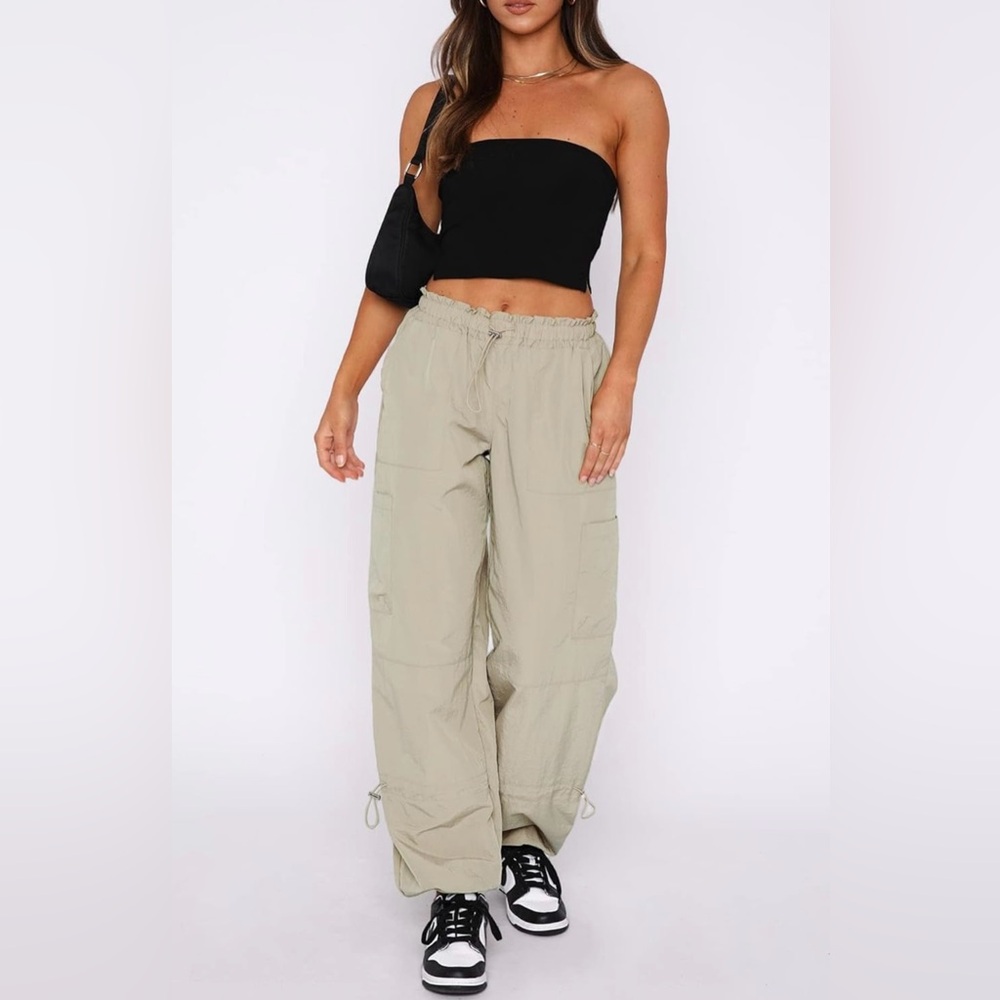 Amazon Women's Beige Cargo Joggers